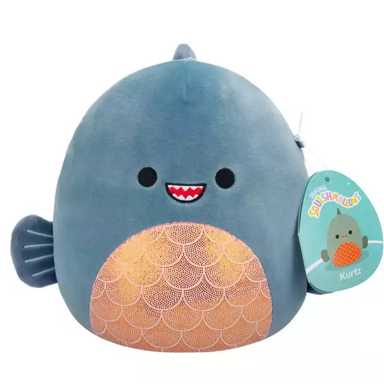 Squishmallows Λούτρινo 19Cm Kurtz Το Γκρι Πιράνχας - SQCR06589