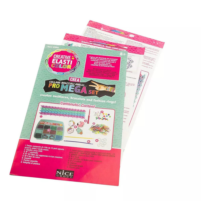 Creative Elasticolor Pro Mega Set With Loom And 2400+ Bands - GRAF03002