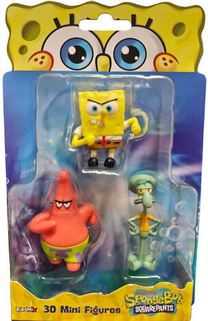 Spongebob Movie 3D Mini Figures 3 Pack - Διάφορα Σχέδια - FK0608