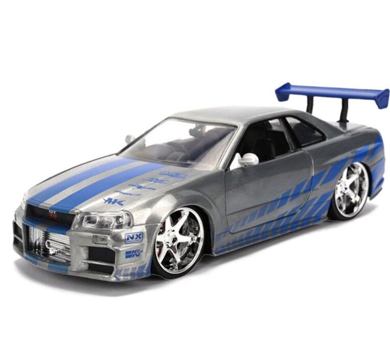 Jada Fast & Furious Diecast 1:24 25th Anniversary Brian's Nissan Skyline - 9336818