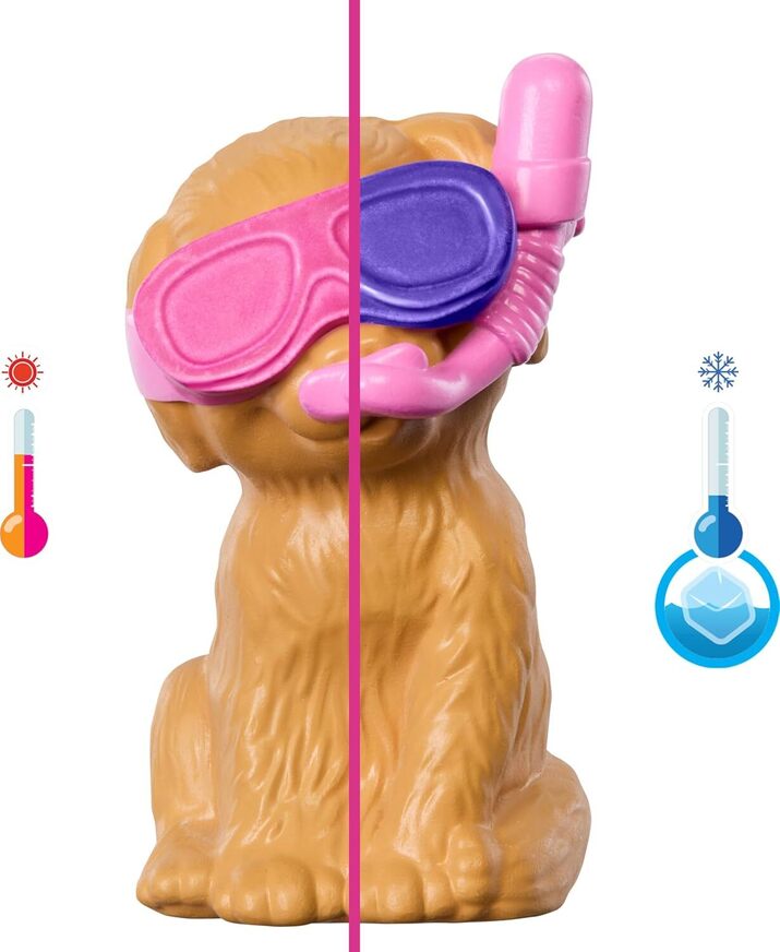 Barbie Πάρτι Στην Πισίνα Με Κουταβάκια Και Κούκλα - JBF35