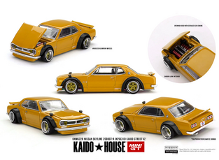 Mini GT Kaido House Nissan Skyline 2000GT-R (KPGC 10) Kaido Street V2 - MGTKHMG228