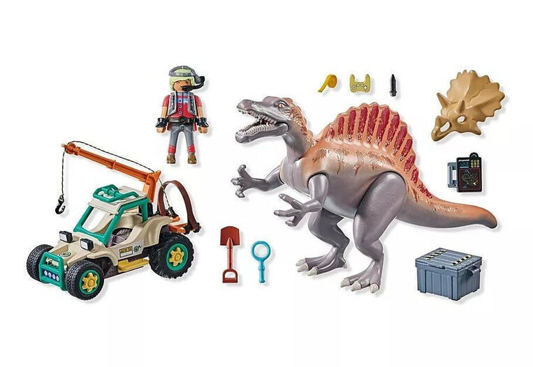 Playmobil Dinos Επίθεση Σπινόσαυρου Στο Εξερευνητικό Όχημα - 71820