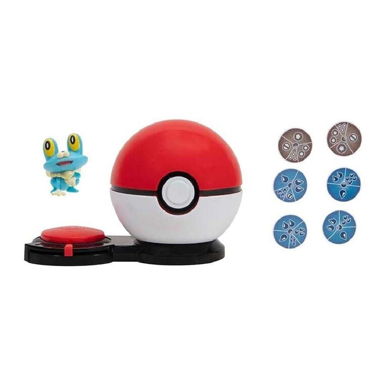 Pokemon Surprise Attack Σετ Παιχνιδιού 1 Φιγούρα Froakie & Poke Ball - PKW3167