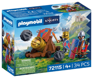 Playmobil Knights Λεοντοκαρδοι Ιπποτες Με Κανονι - 72115