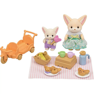 Sylvanian Families Sunny Picnic Set Fennec Fox Sister & Baby - SF5698
