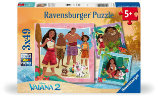 Ravensburger Puzzle 3x49pcs Βαϊάνα - 12004102