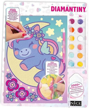 Nice Group Diamantiny Ψηφιδωτό Μωσαϊκό Gems Diamond Painting For Kids Selene Unicorn - GRAF90019