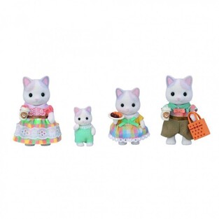 Sylvanian Families Latte Cat Family - SF5738