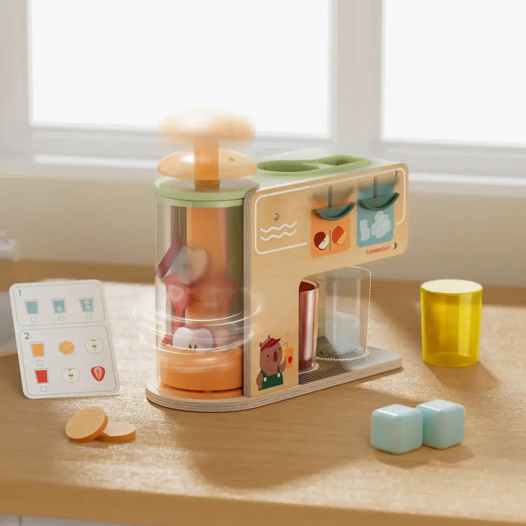 Top Bright: Ξύλινος Αποχυμωτής Με 12 Αξεσουάρ - 460136