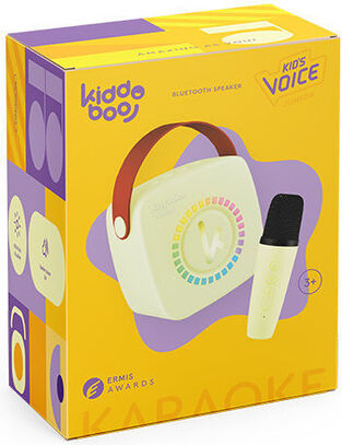 Kiddoboo KidsVoice Junior mini Karaoke Speaker & Mic Yellow - KBT3NTYEL 