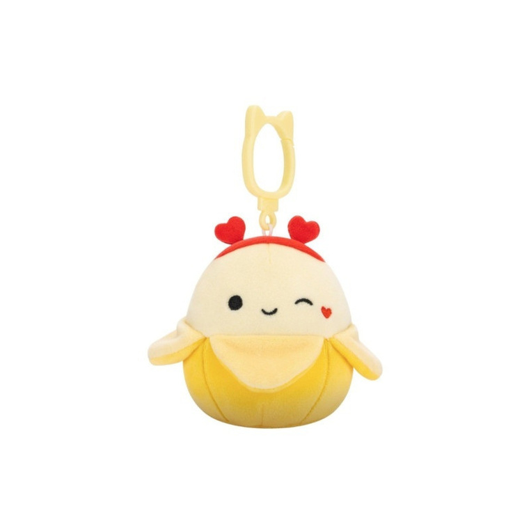 Squishmallows Λούτρινα Μπρελόκ 9Cm Junie Η Μπανάνα - SQCP00369