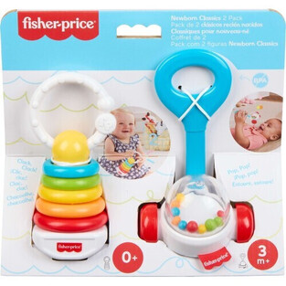 Fisher Price Κουδουνίστρες Κλασικά Παιχνίδια - Σετ Των 2 - JKP54