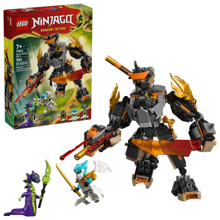 Lego Ninjago Cole's Mission Mech & Dragon Zane - 71854