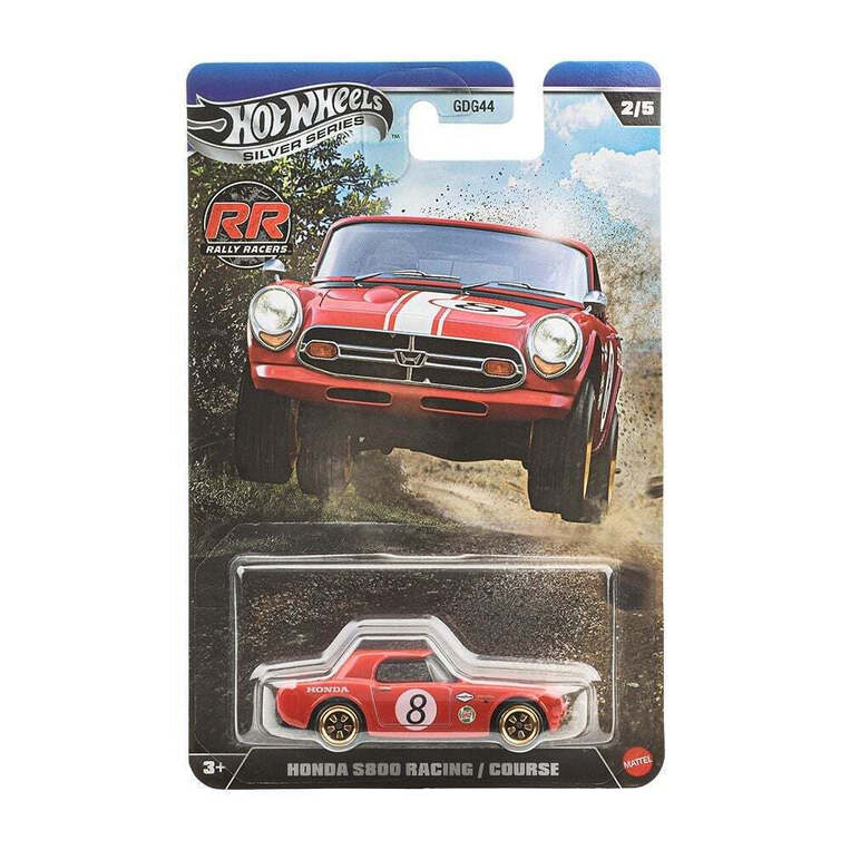 Hot Wheels Silver Series Rally Racers Honda S800 Racing - JKX62