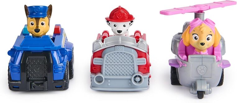 Paw Patrol: Pull-Back Racers - Gift Pack 3 Vehicles - 6070440