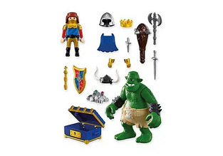 Playmobil Knights Λεοντόκαρδος Ιππότης και Τρολ με Θησαυρό - 72116