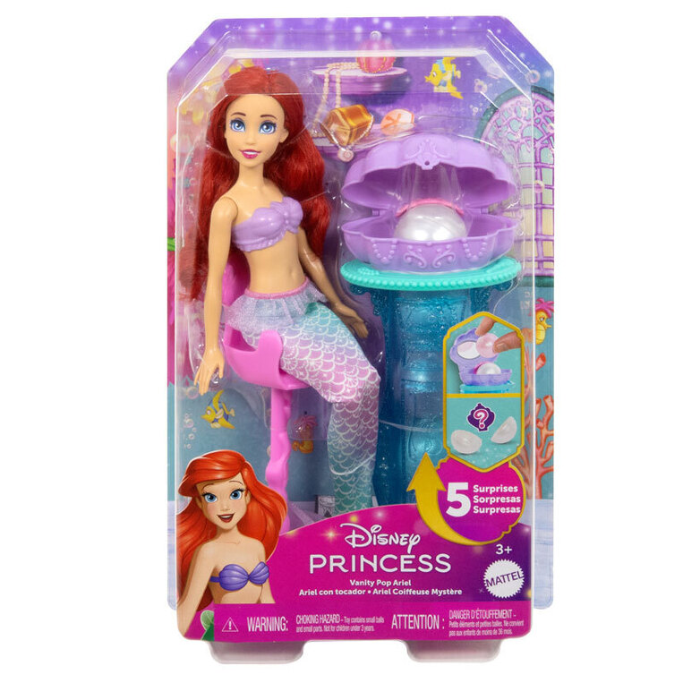 Disney Princess Vanity Pop Ariel Doll & Accessory - JBF86