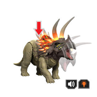 Jurassic World Triceratops Roaring Dinosaur Figure - JKL81