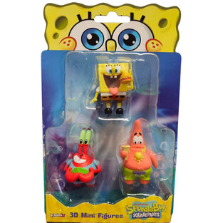 Spongebob Movie 3D Mini Figures 3 Pack - Διάφορα Σχέδια - FK0608