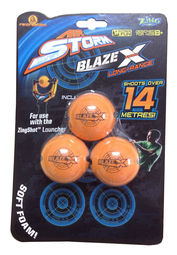 Air Storm Zing Shot Refills 3 Μπάλες Soft-Foam - AS973