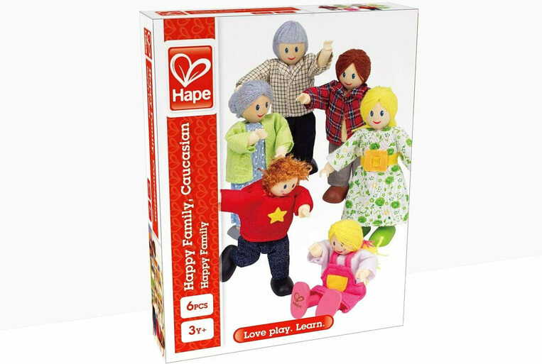 Hape Happy Family Ξυλινο Σετ Οικογενεια - E3500