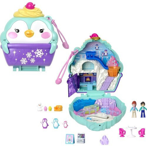Polly Pocket Snow Sweet Penguin Compact - HRD34