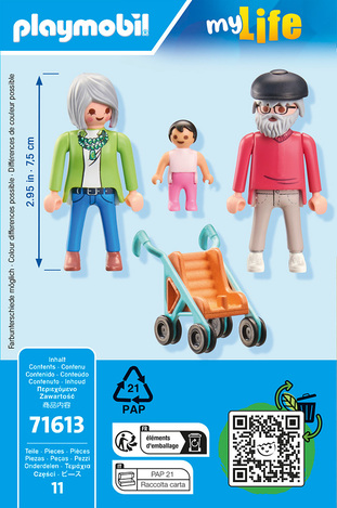 Playmobil My Life Παππούς Και Γιαγιά Με Μωρό - PL71613