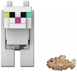 Minecraft White Cat Action Figure - HLB20