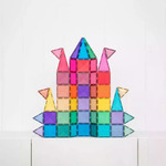 Connetix Magnetic Tiles Glitter Castle Pack 48 Pieces - CT-G-00048-GP