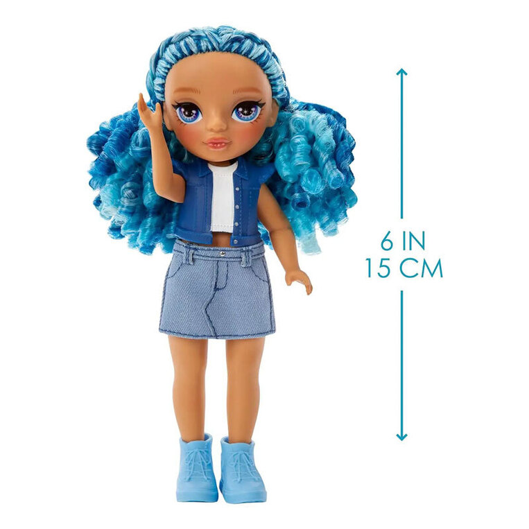Rainbow High Littles Dolls 15cm - Sapphire Bradshaw (Blue) - 531197EUC