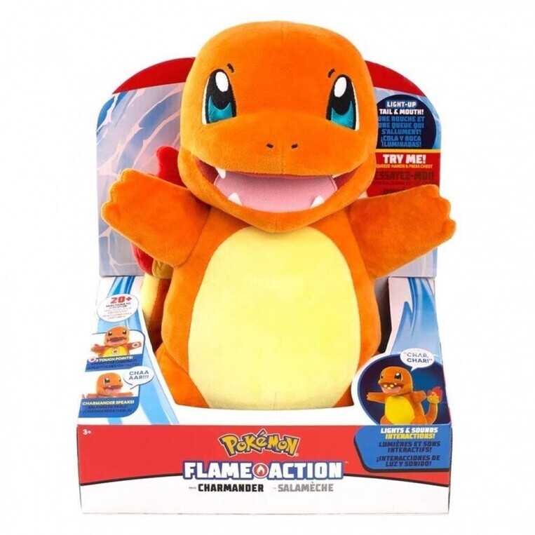 Λούτρινο Pokemon Charmader 25Cm Με Ήχο Και Φως - JW097770