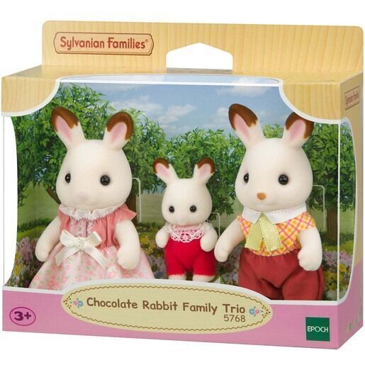 Sylvanian Families: Chocolate Rabbit Family Trio-  SF5768