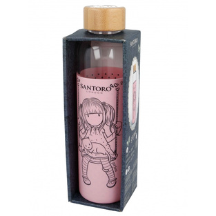 Santoro Παιδικό Παγούρι Gorjuss Σιλικόνης Mε Βιδωτό Καπάκι Ροζ 585ml - SA00295