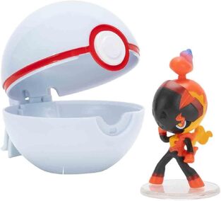 Pokemon Φιγούρα Clip 'N' Go Charcadet με Premier Ball - PKW4148