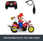 Hot Wheels Mario Wheelie Motocross RCBattery-Powered Vehicle - JML15