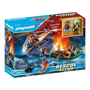 Playmobil Επιχείρηση Πυροσβεστικής Διάσωση Στη Θάλασσα - 70491