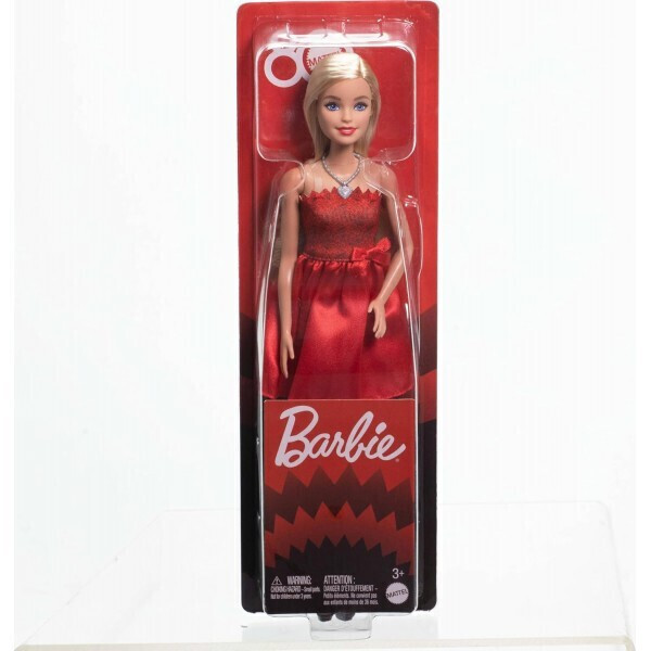 Barbie Κόκκινο Φόρεμα - 80 Χρόνια Mattel - JGD25