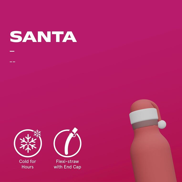 Asobu Bestie Bottle Ανοξείδωτο Μπουκάλι Θερμός 460ml Santa - GRAF05481