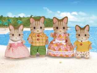 Sylvanian Families Οικογένεια Striped Cat - SF5180