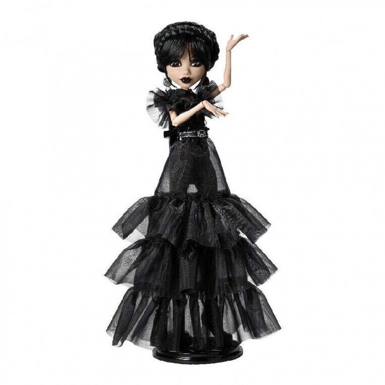 Monster High Συλλεκτική Κούκλα Wednesday Addams Rave N Wednesday Black Dress - HXJ03