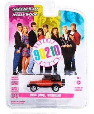 Greenlight Hollywood Series 37 - Beverly Hills 90210 - 1994 Jeep Wrangler - GL44970B
