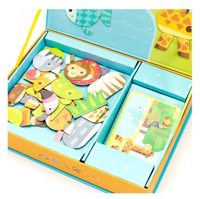 Classic World Ξύλινο Μαγνητικό Κουτί Ζωάκια - C20025