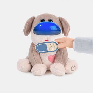 TopBright Care Pets Dr. Dog Λούτρινο Διαδραστικό Σκυλάκι με Ξύλινο Βαλιτσάκι Κτηνιάτρου - 460132