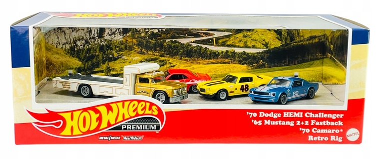 HW Premium - Going To The Races Retro Rig Diorama - GRN83
