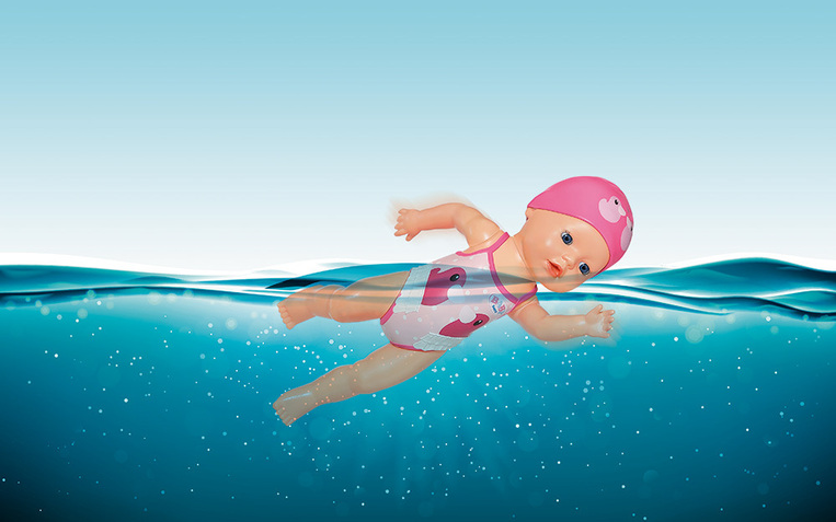 Baby Born Κούκλα Κολυμβήτρια 30Cm  - 835302-116222