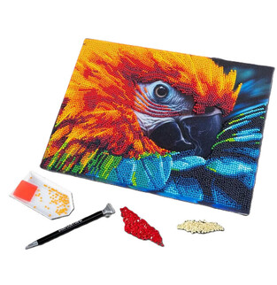 Diamantity Ψηφιδωτό Μωσαϊκό Gems Diamond Painting Red Parrot - GRAF96577 