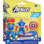 Marvel Avengers Epic Hero Series Battle Gear Captain America 10 Cm - F9341