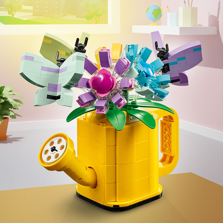 Flowers In Watering Can 