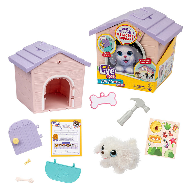 Little Live Pets My Puppy’s Home Mini Playset – Μωβ Σπιτάκι Mε Κουταβάκι Έκπληξη - LLP26617